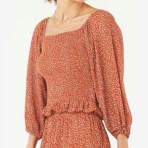 Paper Crane Smocked Top